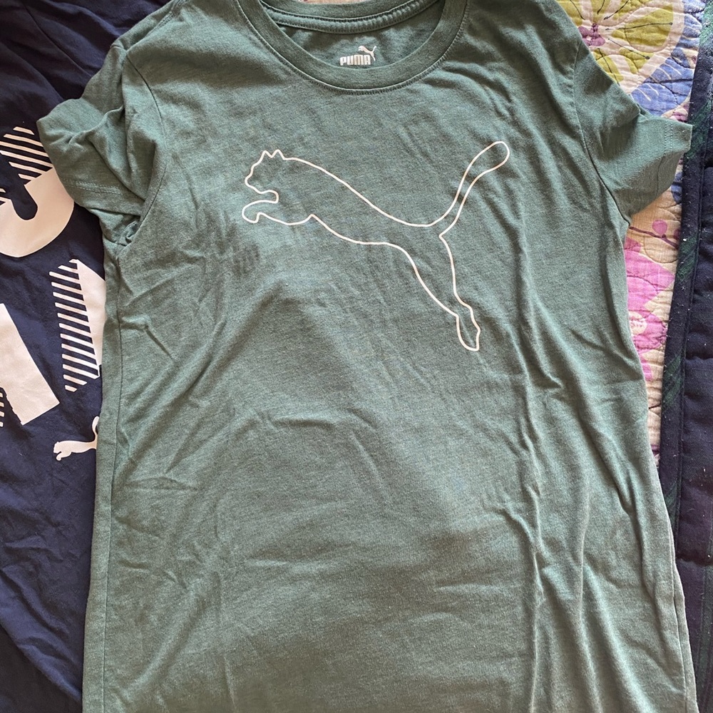 Puma, T shirt, Size XS, green